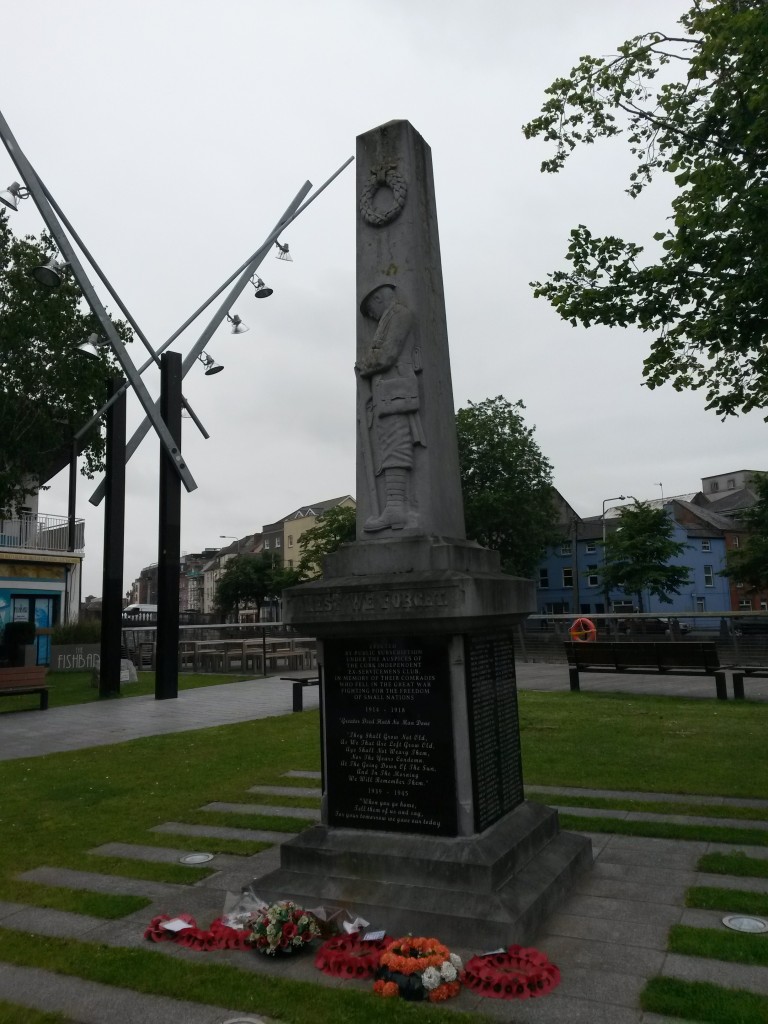Cork cenotaph with new lights, benches and paving